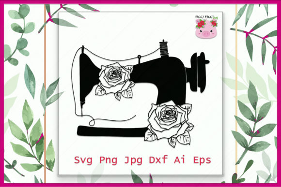 Download Floral Sewing Machine SVG Download - Premium Resources