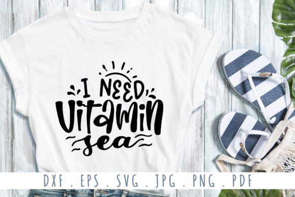 Download I Need Vitamin Sea SVG Cut File - Sea svg Collection