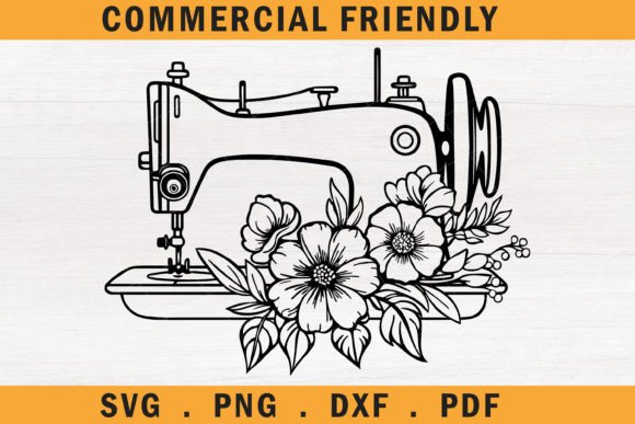 Download Floral Sewing Machine Svg,seamstress Svg - Sewing machine svg Collection