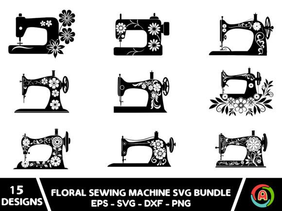 Download Floral Sewing Machine Svg Bundle - Sewing machine svg Collection