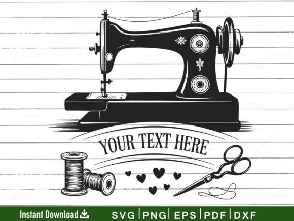 Download Sewing Machine SVG, Craft Silhouette - Sewing machine svg Collection