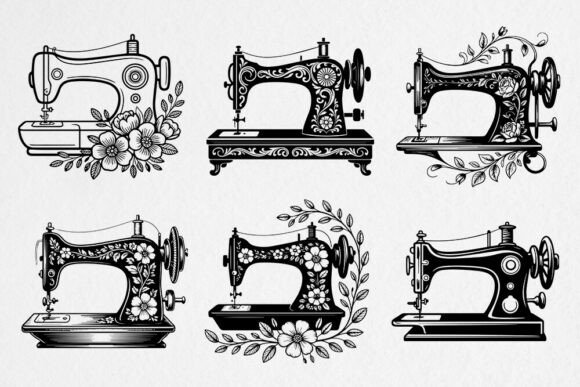 Download Vintage Sewing Machine SVG Bundle - Sewing machine svg Collection