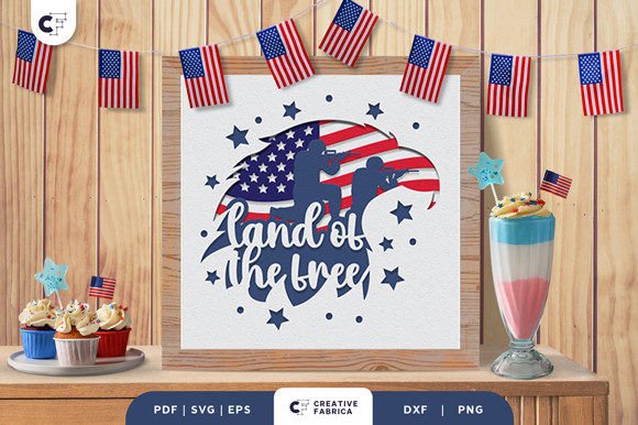 Download USA Military Eagle 3D Light Box Papercut - Usa Collection
